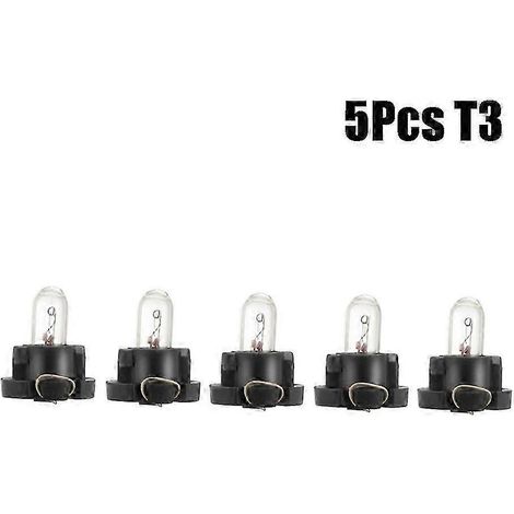 Lot de 5 ou 10 ampoules LED T3/T42 pour éclairage intérieur de voiture, témoin de préchauffage automatique, 12 V, 4300 K, jaune, ampoules halogènes. (1/4)