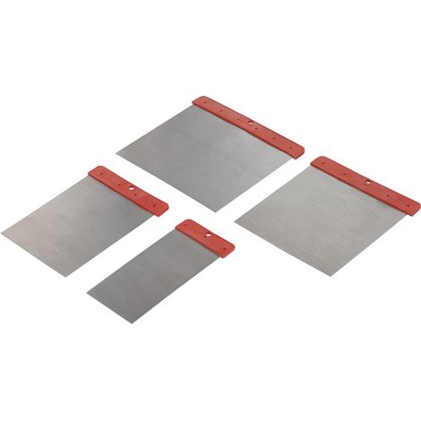 Basetech BT-1882845 Kohlenstoffstahl Wandschaber mit rotem Kunststoffstiel (1/3)