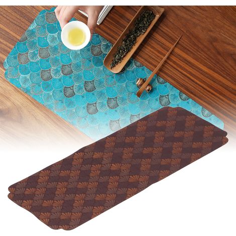 Bestickte Netz-Tischsets im chinesischen Stil mit Fächerblattmuster, für Zuhause oder Teestube. (1/5)