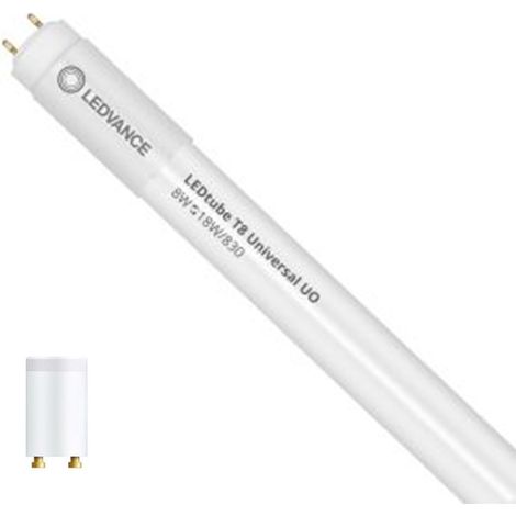 Ledvance LED Röhre T8 Value (UN) Standard Output 8W 800lm - 830 Warmweiß 60cm - Ersatz für 18W (1/4)