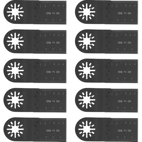 10 Stück Multifunktions-Sägeblätter, Präzisions-Sägeblatt mit Oszillationsfunktion und Schnellwechselsystem für Holz und Kunststoff (1/5)