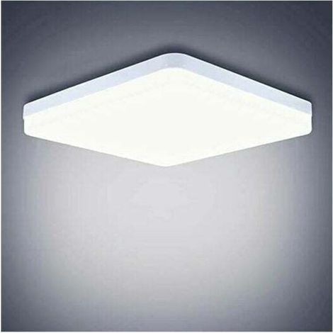 Plafonnier LED 48W 4320Lm Facile à Installer Lampes de Plafond pour Chambres Modernes Salons Cuisine Blanc Froid 6500K Carré 30 30 4cm (1/4)