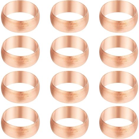 8mm Tube Embouts de Manchons Compression OD, 6Pcs Kit d'Assortiment Raccords à Virole en Cuivre pour Gaz d'Eau d'Air - 16mm (1/5)