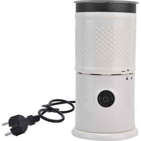 Mousseur à lait électrique domestique 220V blanc, chaud et froid, mélangeur à chocolat pour latte, fabricant de mousse, UE (1/5)