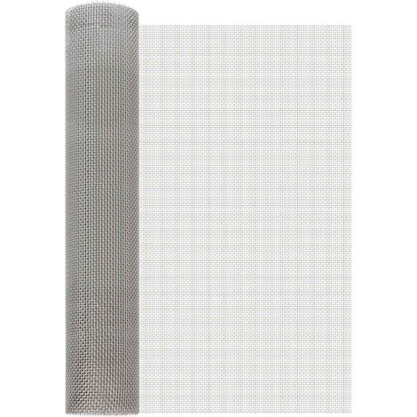 Mesh Screen 60 x 1000 cm 6 Mesh Stainless Steel 201 Silver vidaXL