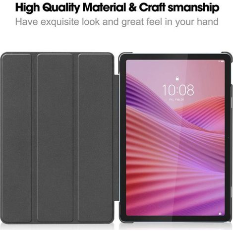 1 Housse Lenovo Tab 2025, Cuir PU, Ultra Mince, Support Intégré, Protection Antichoc, Tablette 10.1" (1/4)