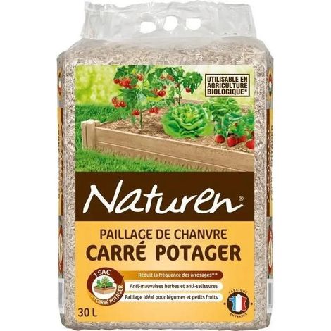 Cobertura de cáñamo cuadrada para huerto de 30 litros - Naturen