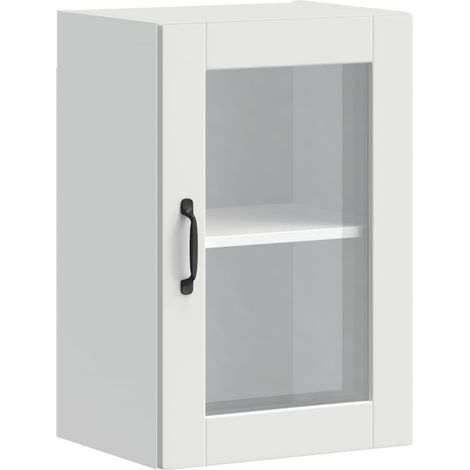 Maison Exclusive - Pensile da Cucina con Porta in Vetro Porto Bianco