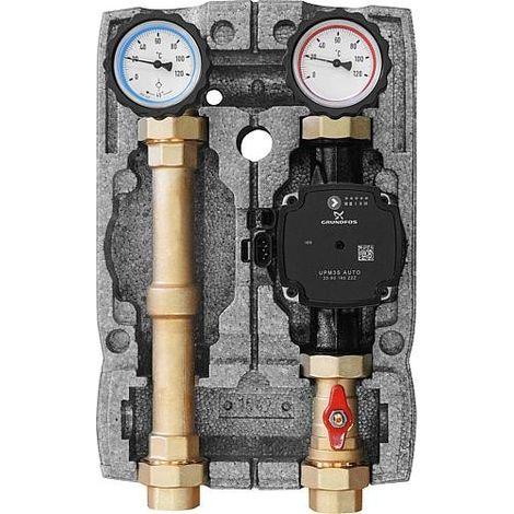 Module hydraulique Easyflow DN25 (1") non mélangé avec pompe Grundfos UPM3S Auto 25-60 (1/3)