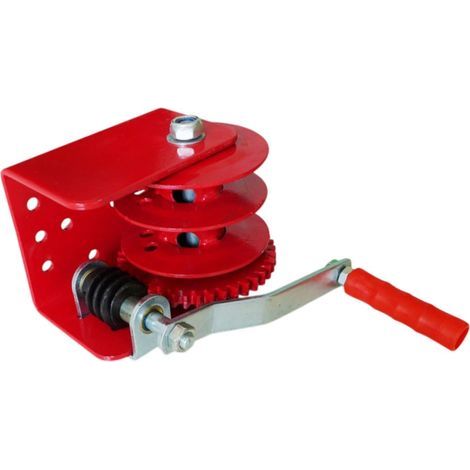 Treuil de levage pour ferme de poulet, conception à double fente, maximale 500kg, facile à utiliser, robuste, professionnel, portable, en acier, Manivelle (1/5)