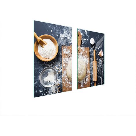GLASSCHUTZPLATTE FÜR HERD 75x52 KÜCHE (1/5)