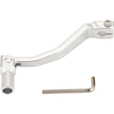 Modifications for Kawasaki CRF250L/CRF300L off-road motorcycle: lightweight, non-slip, silver-white aluminum alloy gear lever, footrest accessories. (1/4)