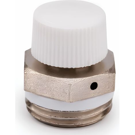 Schläfer 704211 Valvolina di Sicurezza Manuale di Spurgo e Sfogo aria con scarico girevole per Termosifone, Radiatore Riscaldamento, Valvola 1/2" di Sicurezza per Caloriferi e Termoarredo. 1PZ (1/5)