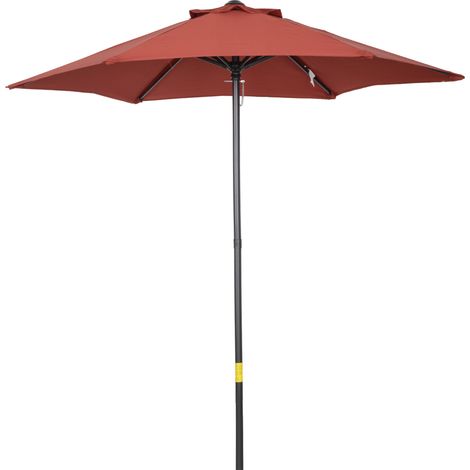 Parasol, pliable, pivotant, rouge, pour jardin et terrasse, plage et jardin, pare-vent pour balcon, format pratique