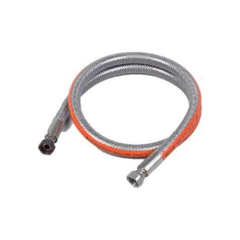 Sanitaire-Distribution – Tuyau flexible inox pour gaz butane propane 1m – Norme française – Raccordement plancha – Pression nominale 4 bar (1/5)