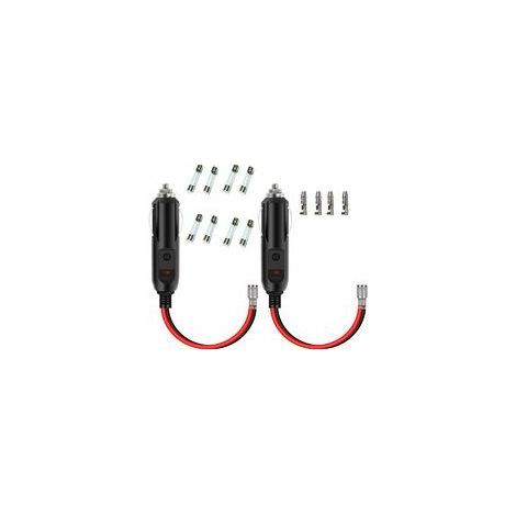Pcs Cigarette Lighter Adapter Power Cable 16 AWG 15A/10A Male Plug Car Charger Power Cable with Cable for Car Backup/Air Pump/Electric Cup (1/5)