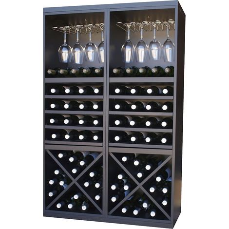 Combinacion Botellero Merlot 64 botellas y extraibles y copero (1/3)