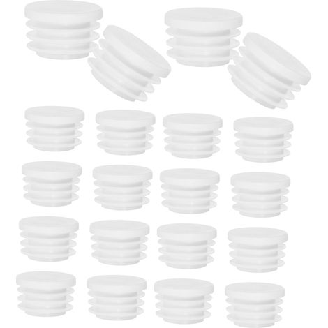 60 embouts de tubes ronds en plastique (1/5)