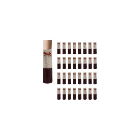 Calcetines de lana para muebles, 32 unidades, cojines protectores para patas de sillas - Crezuo