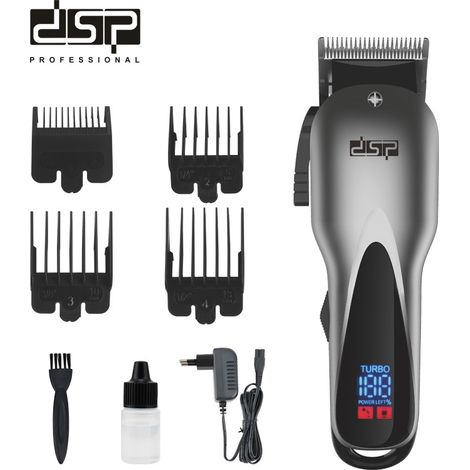 (Prise standard européenne) Tondeuse à cheveux rechargeable avec affichage numérique. (1/5)
