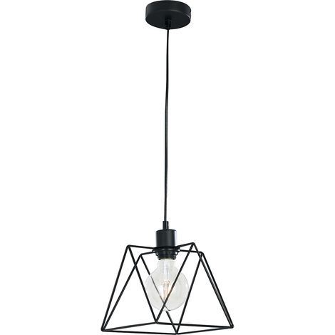 Sospensione SANTANA in metallo nero 23 cm. (1/3)