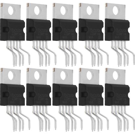 10pcs Amplificateurs de Puissance Audio Hi-FI TDA2030 TDA2030A Protection Contre Les Courts-Circuits pour Amplificateur Audio de Classe Audio AB 18W 5 Broches (1/5)