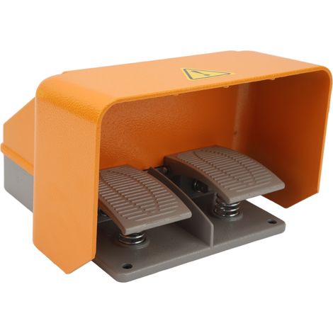 Interrupteur à pédale double action automatique mécanique à double effet momentané avec couvercle de protection 220 V (1/5)