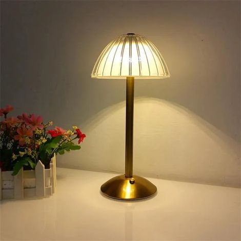 Veilleuse de bureau aste à capteur tactile LED, lampe de lecture sans fil, lampe de table, restaurant, hôtel, bar, décoration de (1/4)