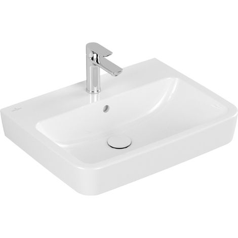 Villeroy & Boch O.novo - Lavabo 60x46 cm, avec trop-plein, trou pour robinet, blanc alpin 4A416001