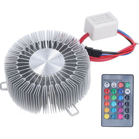 Sonnenblumen-Wandleuchte aus Aluminium, 3 W RGB-LED, mit Fernbedienung, für Schlafzimmer, Wohnzimmer, 85–277 V (1/5)