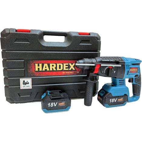 HARDEX Akku-Schlagbohrmaschine SDS+ 26 mm, 2 x 4,0 Ah Akkus (1/5)