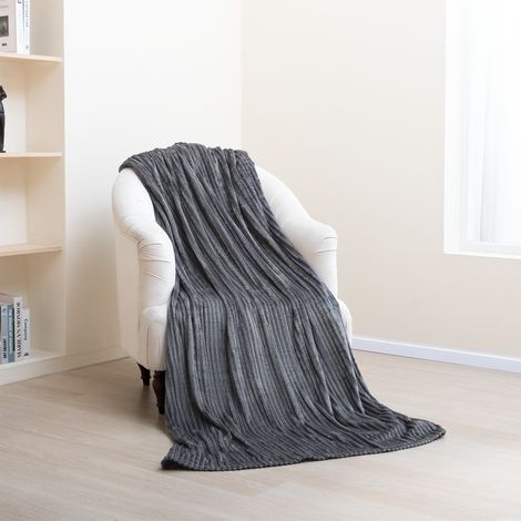 Paco Home Kuscheldecke Flauschig Wohnzimmerdecke Überwurfdecke Weiche Decke Wohndecke Sofa Anthrazit, 200x240cm