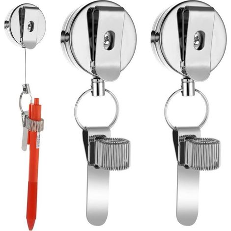 Kaelt - Sollbry Lot de 2 porte-crayons rétractables pour charpentiers, ouvriers du bâtiment, infirmières, serveurs (1/5)