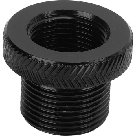 Adaptateur de filtre à huile pour voiture, connecteur fileté universel en métal noir pour accessoires automobiles, 5/8‑24 vers M14x1 (1/5)