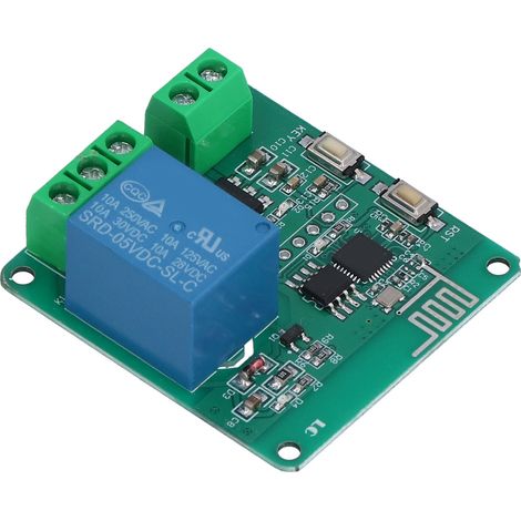 Module relais WiFi sans fil, carte de commande à distance, accessoire de commande, 5 V CC, 10 A, ESP82661 canal (1/5)