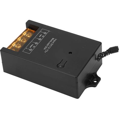 Commutateur de télécommande relais de voiture bobine en laiton 433MHz RF véhicule sans fil 12V-72V 30A (1/5)