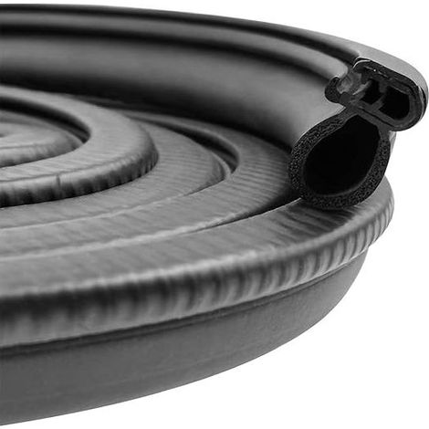 Burlete 3M para puertas y ventanas, burlete universal de goma para maletero de coches, barcos (26x18 mm, negro), autocaravanas, camiones, protección automática contra la intemperie. (1/5)