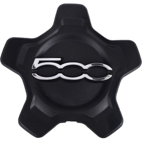 Couvercle de Capuchon Centre Roue Voiture pour 500X 2016-2022 6AN68LXHAA Cache-PoussièRe Accessoires Noir (1/4)