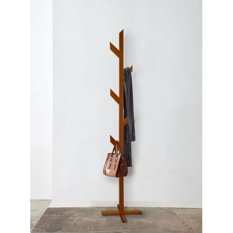 Decorotika Arbrano Handmade Natural Solid Wood Coat And Hat Rack Wooden Rack Coat Stand  Hat Stand - Medium (1/5)