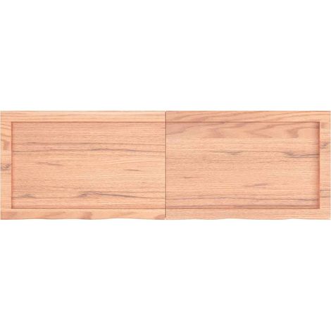 Maison Exclusive - Wandregal Hellbraun 120x40x(2-4) cm Massivholz (1/5)