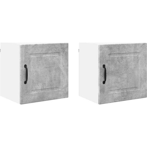 Meuble mural de cuisine,Armoire de cuisine 2 pcs Gris béton 40 x 31 x 40 cm CFW70642 (1/5)