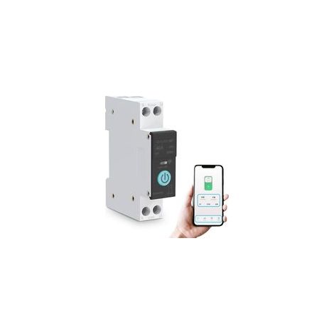 Interruptor WIFI inteligente, disyuntores domésticos, control remoto por teléfono móvil, 3 modos de sincronización para electrodomésticos (40A)