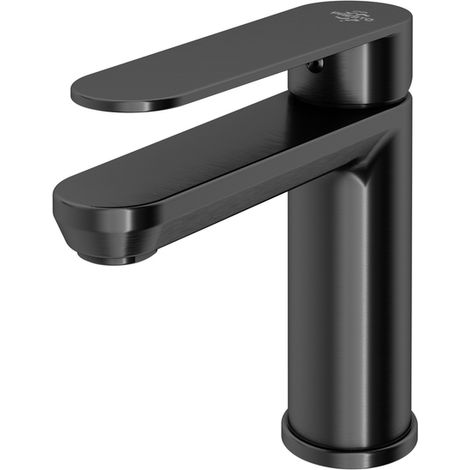 Presto nine Grifo lavabo monomando mezclador Nine cromo negro cepillado (1/2)