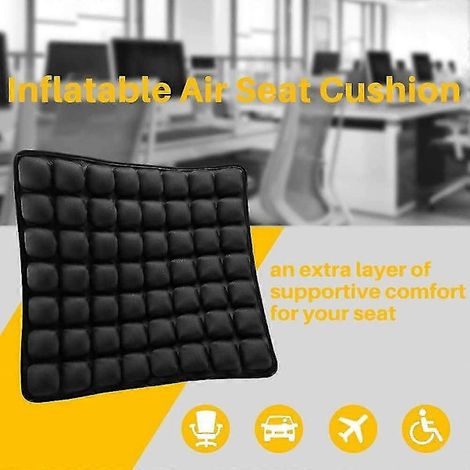 Coussin d'air gonflable pour fauteuil roulant portable, coussin de confort ventilé, fauteuil roulant de bureau (1/4)