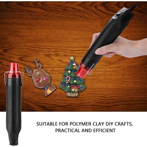 Pistolet thermique - 300 watts - 220 volts (norme européenne) - Outil de bricolage - Noir (1/2)