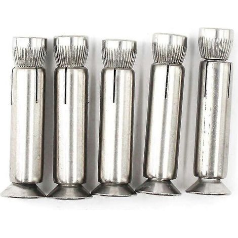 Lot de 5 boulons d'expansion hexagonaux M8 x 70 mm en acier inoxydable 304 (1/5)