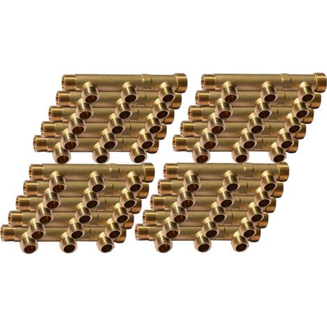 20 Collecteurs mâle femelle 3/4" (20/27) - 3 départs 1/2" (15/21) - Entraxe 50 mm - Arcanaute (1/2)
