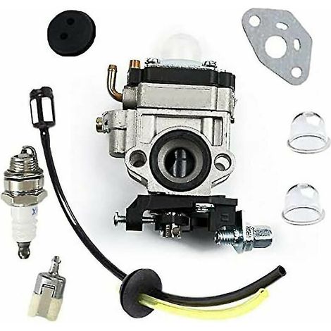 Royaluxe - Carburatore per Kawasaki TH23 TH26 TH34 23cc 25cc 26cc Kit candela di accensione Regalo da G