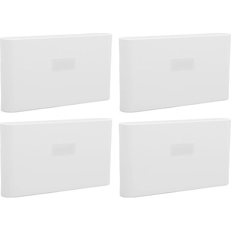 Lot de 4 veilleuses magnetiques sans fil avec detecteur de presence, charge USB-C, LED 2700k double face, plastique ABS, pour chambre escalier couloir (1/5)