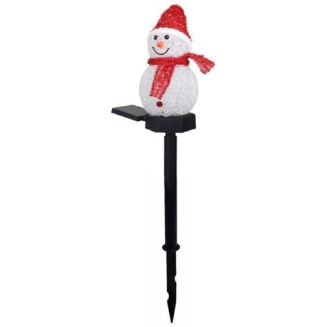 BUNTHAUS Lampe solaire rouge pour jardin, idéale pour Noël, 3 V, IP55